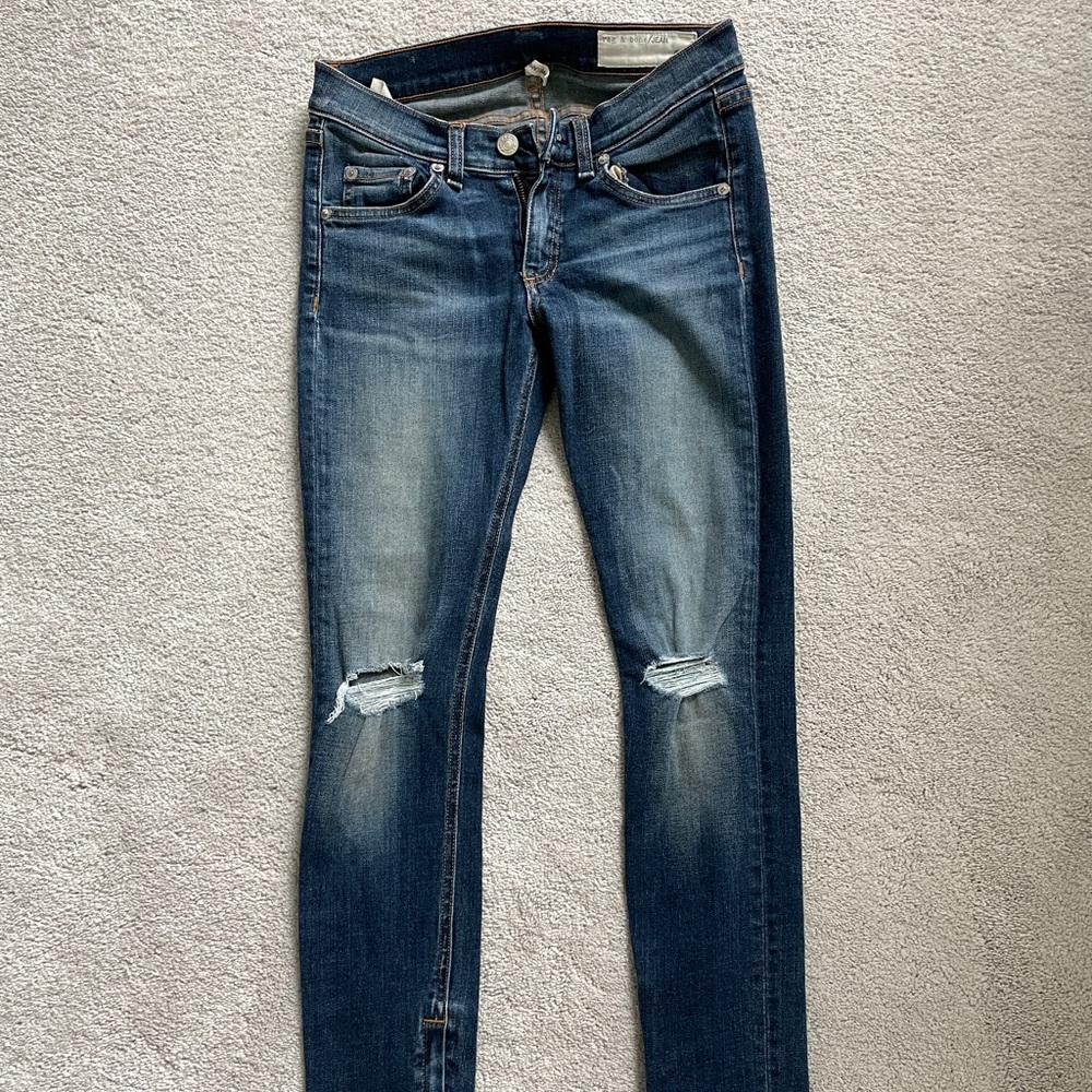Rag & Bone Skinny Jean with Zipper